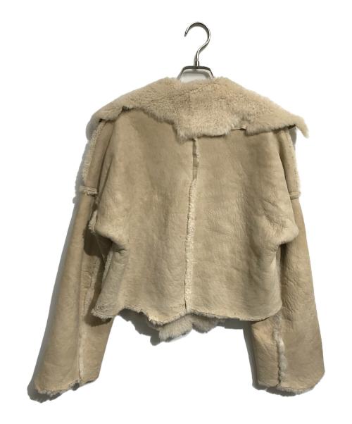 tricot COMME des GARCONS（トリココムデギャルソン）tricot COMME des GARCONS (トリココムデギャルソン) ムートンジャケット ベージュ サイズ:Mの古着・服飾アイテム