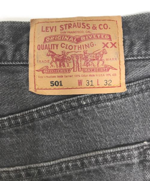 LEVI'S（リーバイス）LEVI'S (リーバイス) 後染めブラックデニム ブラック サイズ:W31 L32の古着・服飾アイテム