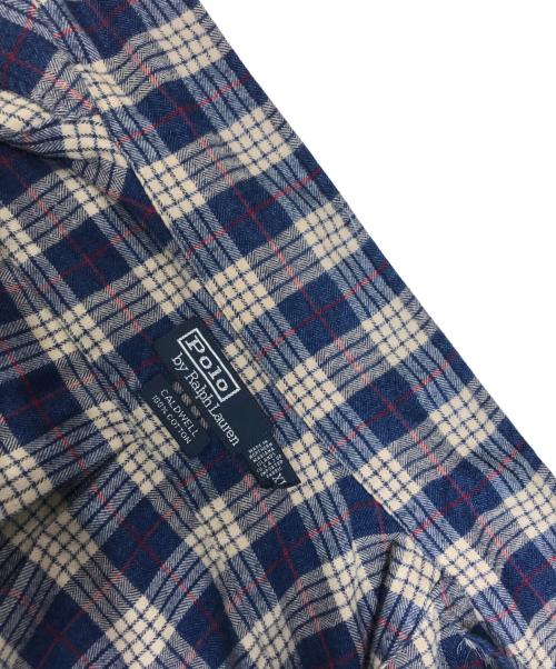 POLO RALPH LAUREN（ポロ・ラルフローレン）POLO RALPH LAUREN (ポロ・ラルフローレン) チェックシャツ ネイビー サイズ:XLの古着・服飾アイテム