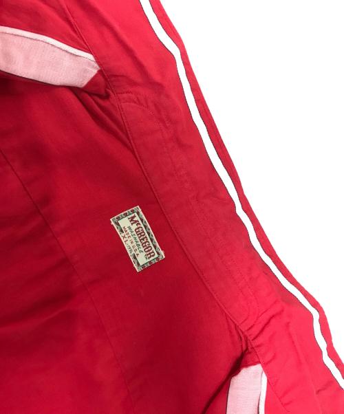 McGREGOR（マックレガー）McGREGOR (マックレガー) ライン柄開襟シャツ レッド サイズ:XLの古着・服飾アイテム
