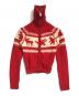 DSQUARED2（ディースクエアード）の古着「カウチンニットカーディガン」｜レッド