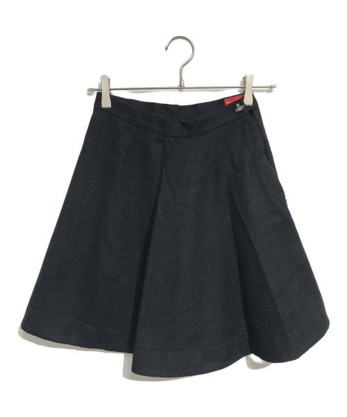 Vivienne Westwood RED LABEL（ヴィヴィアンウエストウッドレッドレーベル）Vivienne Westwood RED LABEL (ヴィヴィアンウエストウッドレッドレーベル) ウールカシミヤスカート ブラック サイズ:1の古着・服飾アイテム