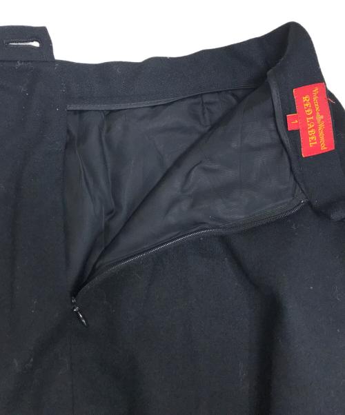 Vivienne Westwood RED LABEL（ヴィヴィアンウエストウッドレッドレーベル）Vivienne Westwood RED LABEL (ヴィヴィアンウエストウッドレッドレーベル) ウールカシミヤスカート ブラック サイズ:1の古着・服飾アイテム