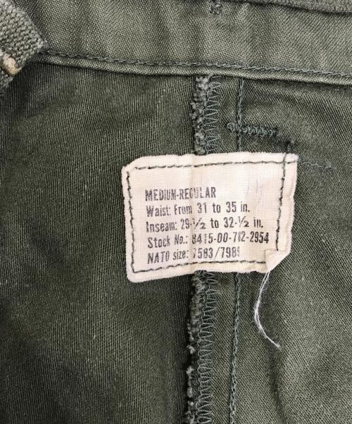 VINTAGE MILITARY（ヴィンテージ ミリタリー）VINTAGE MILITARY (ヴィンテージ ミリタリー) US ARMY M-65 フィールドパンツ カーキ サイズ:MEDIUM‐REGULARの古着・服飾アイテム