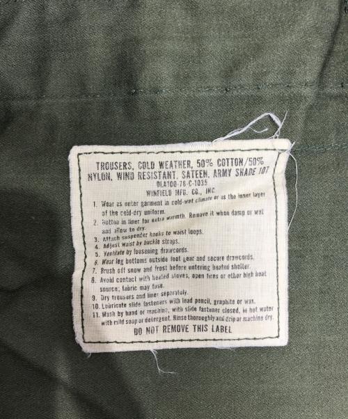 VINTAGE MILITARY（ヴィンテージ ミリタリー）VINTAGE MILITARY (ヴィンテージ ミリタリー) US ARMY M-65 フィールドパンツ カーキ サイズ:MEDIUM‐REGULARの古着・服飾アイテム