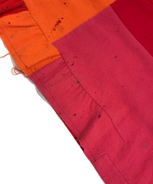 tricot COMME des GARCONS（トリココムデギャルソン）tricot COMME des GARCONS (トリココムデギャルソン) パッチワークラップスカート レッド サイズ:表記なしの古着・服飾アイテム