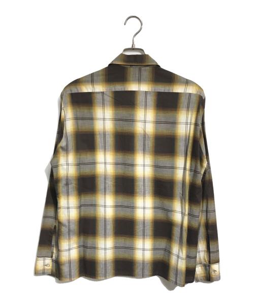 VAN HEUSEN（ヴァンヒューセン/バンヒューゼン）VAN HEUSEN (ヴァンヒューセン/バンヒューゼン) オンブレチェックシャツ イエロー サイズ:Mの古着・服飾アイテム