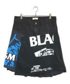 FACETASMファセッタズム）の古着「BLACK FLAG SHORT」｜ブラック