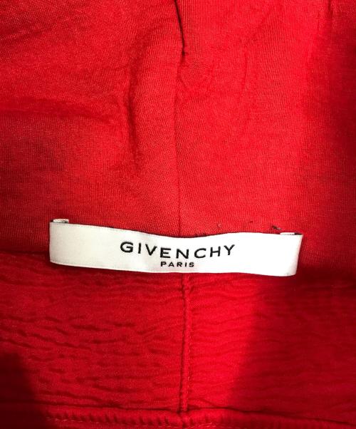 GIVENCHY（ジバンシィ）GIVENCHY (ジバンシィ) ロットワイラー ダメージ パーカー レッド サイズ:Lの古着・服飾アイテム