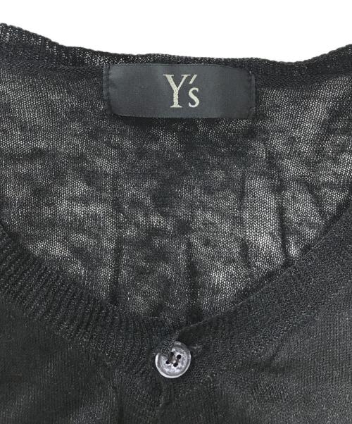 Y's（ワイズ）Y's (ワイズ) リネンカーディガン ブラック サイズ:2の古着・服飾アイテム