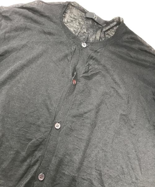 Y's（ワイズ）Y's (ワイズ) リネンカーディガン ブラック サイズ:2の古着・服飾アイテム