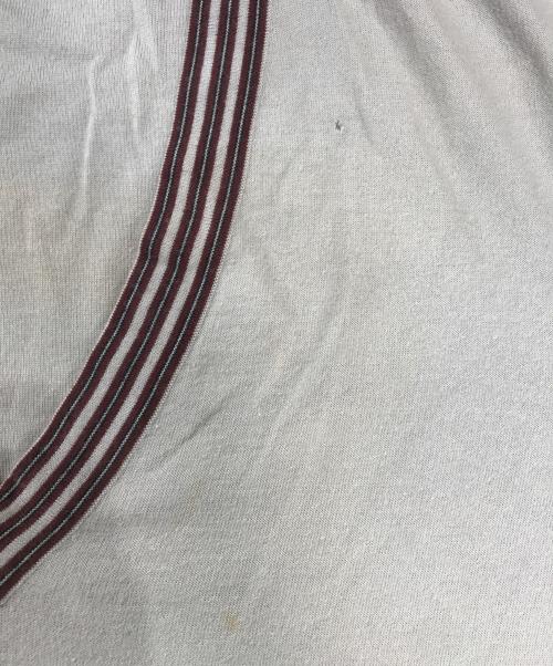 HERMES（エルメス）HERMES (エルメス) コットンカシミヤVネックニット ベージュ サイズ:Lの古着・服飾アイテム