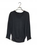 ANN DEMEULEMEESTERアンドゥムルメステール）の古着「バック変形Vネックニット」｜ブラック
