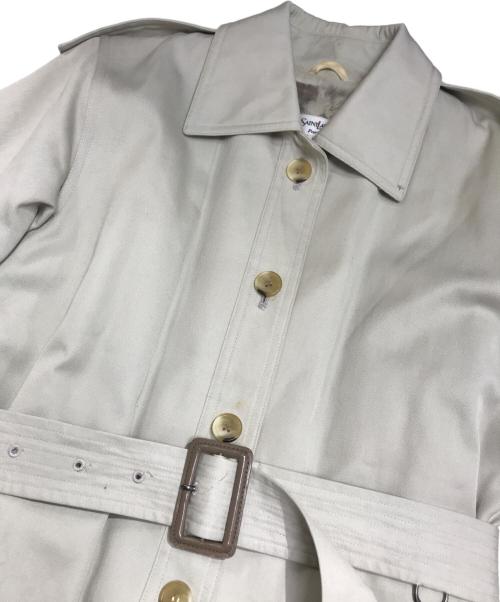 Yves Saint Laurent（イヴサンローラン）Yves Saint Laurent (イヴサンローラン) ラビットファーライナー付きコート ベージュ サイズ:Mの古着・服飾アイテム