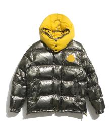 MONCLER（モンクレール）の古着「リバーシブルダウンジャケット」｜メタリック×イエロー