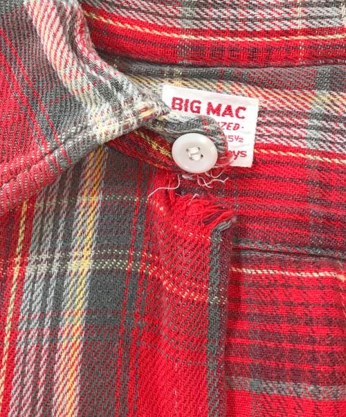 big mac（ビッグマック）big mac (ビッグマック) Penny's (ペニーズ) チェックシャツ レッド サイズ:M　15-151/2の古着・服飾アイテム