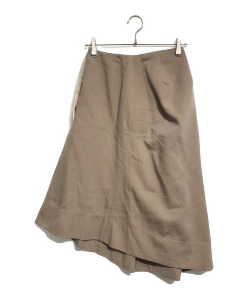 COMME des GARCONS（コムデギャルソン）COMME des GARCONS (コムデギャルソン) アシンメトリーフレアスカート ベージュ サイズ:Sの古着・服飾アイテム
