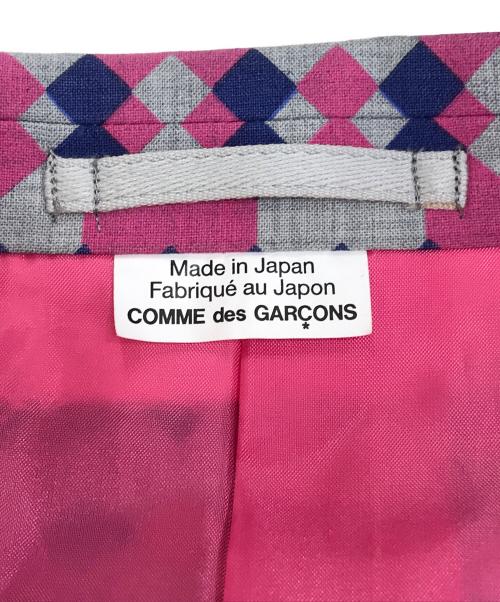 COMME des GARCONS HOMME PLUS（コムデギャルソンオムプリュス）COMME des GARCONS HOMME PLUS (コムデギャルソンオムプリュス) テーラードジャケット ピンク サイズ:Mの古着・服飾アイテム