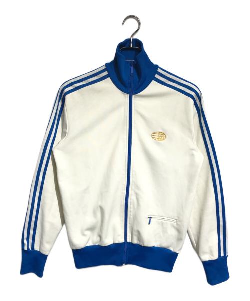 adidas（アディダス）adidas (アディダス) ワールドマーク トラックジャケット ホワイト サイズ:Mの古着・服飾アイテム