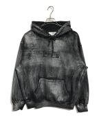 MM6×SUPREMEエムエムシックス×シュプリーム）の古着「Foil Box Logo Hooded sweatshirt」｜ブラック