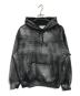 MM6（エムエムシックス）の古着「Foil Box Logo Hooded sweatshirt」｜ブラック