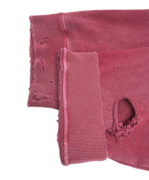 ANCELLM（アンセルム）ANCELLM (アンセルム) CRASH UNEVEN OVER SWEAT SHIRT レッド サイズ:2の古着・服飾アイテム