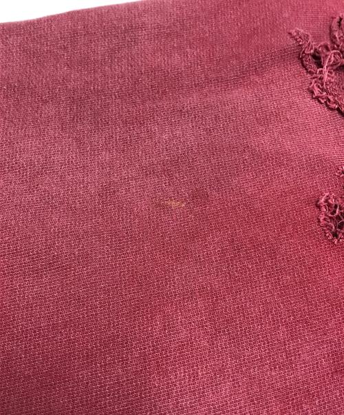 ANCELLM（アンセルム）ANCELLM (アンセルム) CRASH UNEVEN OVER SWEAT SHIRT レッド サイズ:2の古着・服飾アイテム
