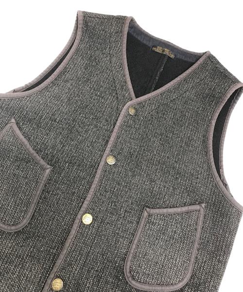 BROWN'S BEACH JACKET（ブラウンズビーチジャケット）BROWN'S BEACH JACKET (ブラウンズビーチジャケット) ビーチクロスベスト グレー サイズ:表記なしの古着・服飾アイテム