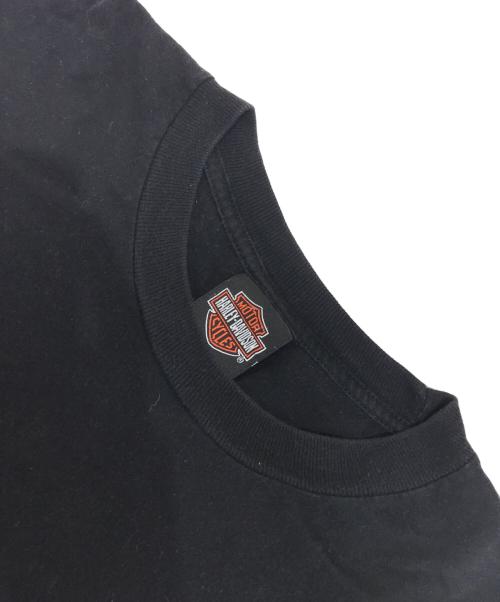 モーターサイクルロングスリーブTシャツ（モーターサイクルロングスリーブTシャツ）モーターサイクルロングスリーブTシャツ (モーターサイクルロングスリーブTシャツ) 00s HARLEY-DAVIDSON(ハーレーダビッドソン) モーターサイクルロングスリーブTシャツ ブラック サイズ:X‐LARGEの古着・服飾アイテム