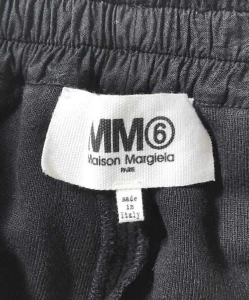 MM6（エムエムシックス）MM6 (エムエムシックス) インサイドアウト ロゴスウェットパンツ ブラック サイズ:Sの古着・服飾アイテム