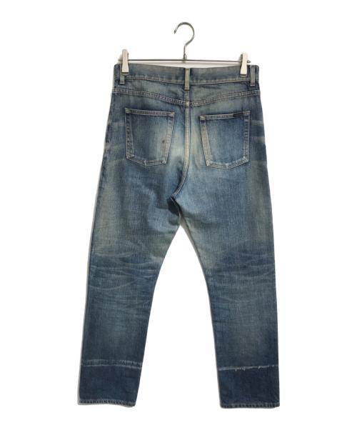 Saint Laurent Paris（サンローランパリ）Saint Laurent Paris (サンローランパリ) ウォッシュダメージ加工ストレートデニムパンツ インディゴ サイズ:28の古着・服飾アイテム