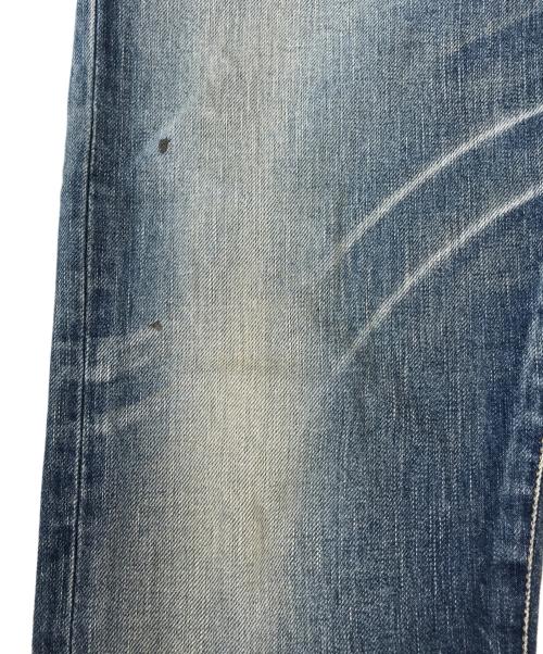 Saint Laurent Paris（サンローランパリ）Saint Laurent Paris (サンローランパリ) ウォッシュダメージ加工ストレートデニムパンツ インディゴ サイズ:28の古着・服飾アイテム