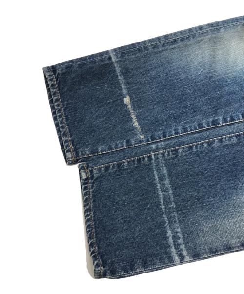 Saint Laurent Paris（サンローランパリ）Saint Laurent Paris (サンローランパリ) ウォッシュダメージ加工ストレートデニムパンツ インディゴ サイズ:28の古着・服飾アイテム