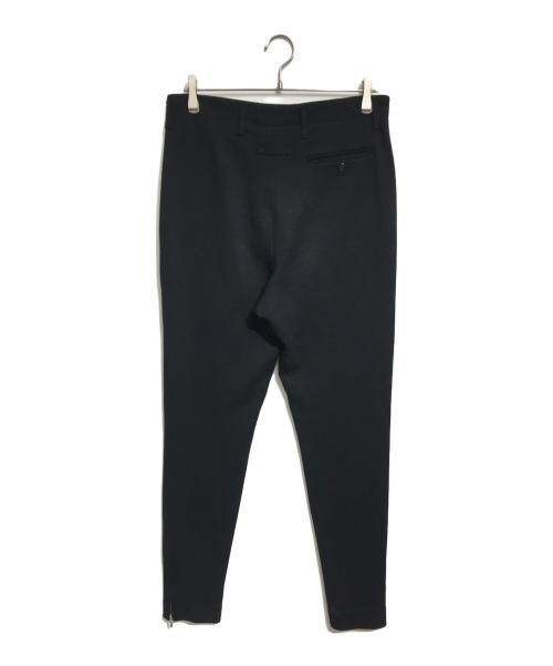 Jean Paul Gaultier homme（ジャンポールゴルチェオム）Jean Paul Gaultier homme (ジャンポールゴルチェオム) ジップデザインウールパンツ ブラック サイズ:48の古着・服飾アイテム