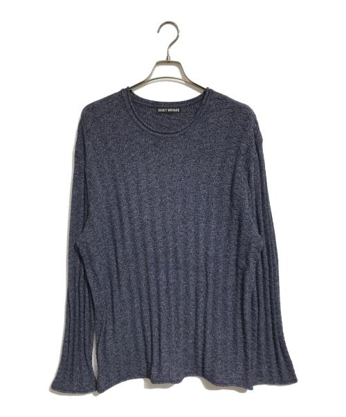 ISSEY MIYAKE（イッセイミヤケ）ISSEY MIYAKE (イッセイミヤケ) ねじれ加工ニット ネイビー サイズ:4の古着・服飾アイテム
