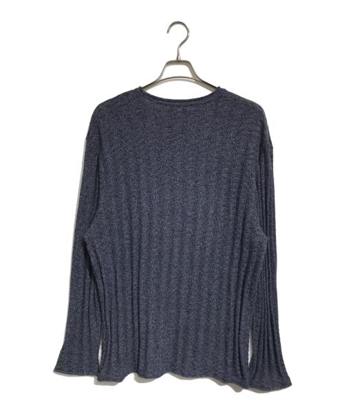 ISSEY MIYAKE（イッセイミヤケ）ISSEY MIYAKE (イッセイミヤケ) ねじれ加工ニット ネイビー サイズ:4の古着・服飾アイテム