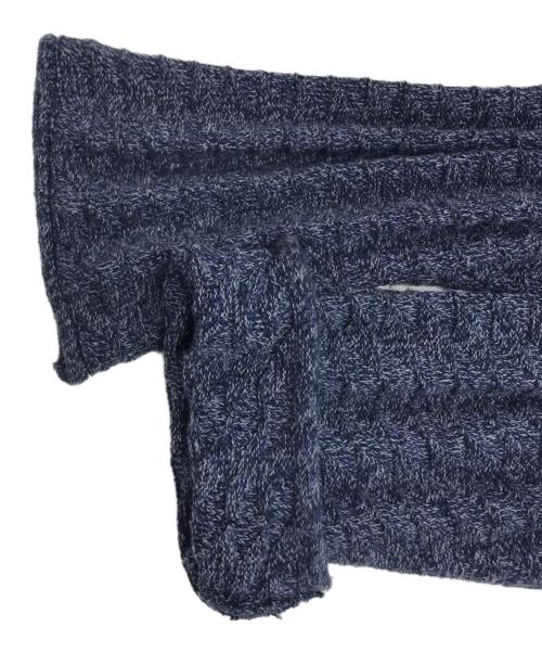 ISSEY MIYAKE（イッセイミヤケ）ISSEY MIYAKE (イッセイミヤケ) ねじれ加工ニット ネイビー サイズ:4の古着・服飾アイテム
