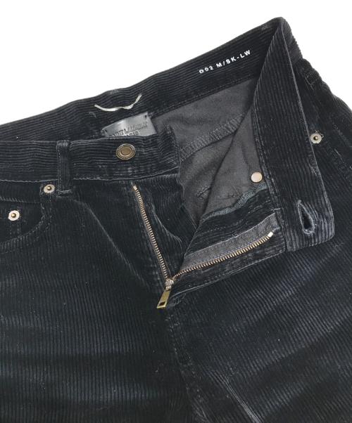 Saint Laurent Paris（サンローランパリ）Saint Laurent Paris (サンローランパリ) コーデュロイスキニーパンツ ブラック サイズ:26の古着・服飾アイテム
