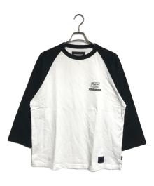 NEIGHBORHOOD（ネイバーフッド）の古着「ラグランカットソー」｜ブラック×ホワイト