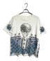 ANDAZIA（アンダジア）の古着「アートプリントTシャツ」｜ホワイト