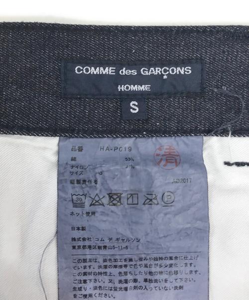 COMME des GARCONS HOMME（コムデギャルソン オム）COMME des GARCONS HOMME (コムデギャルソン オム) 綿ナイロンムラツイルデニムパンツ インディゴ サイズ:Sの古着・服飾アイテム