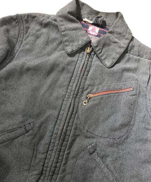 Bluebell（ブルーベル）Bluebell (ブルーベル) ブラックシャンブレージャケット ブラック サイズ:表記なしの古着・服飾アイテム