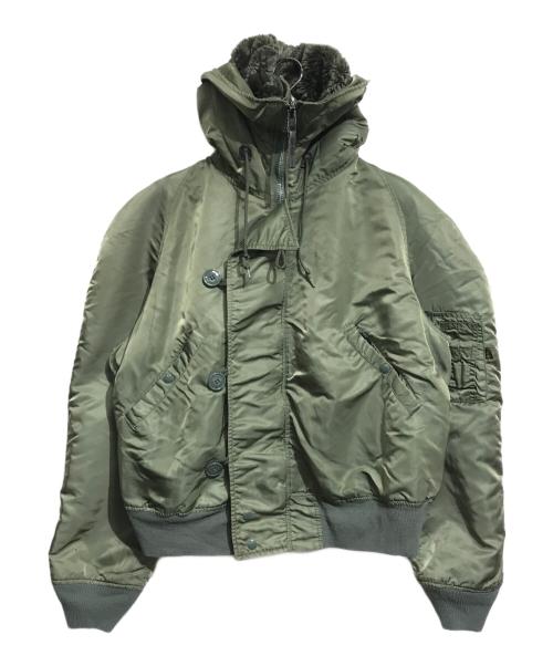 ALPHA（アルファ）ALPHA (アルファ) N-2Bジャケット グリーン サイズ:Lの古着・服飾アイテム
