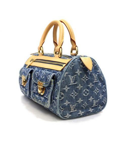 LOUIS VUITTON（ルイ ヴィトン）LOUIS VUITTON (ルイヴィトン) ネオスピーディ ブルー サイズ:- モノグラム・デニム M95019 SP0016の古着・服飾アイテム