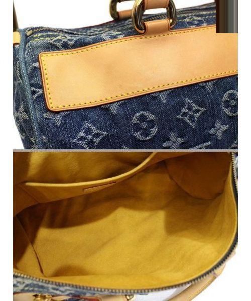 LOUIS VUITTON（ルイ ヴィトン）LOUIS VUITTON (ルイヴィトン) ネオスピーディ ブルー サイズ:- モノグラム・デニム M95019 SP0016の古着・服飾アイテム