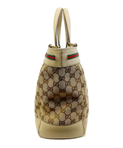 GUCCI（グッチ）GUCCI (グッチ) トートバッグ ベージュ GGキャンバス 257061 002123の古着・服飾アイテム