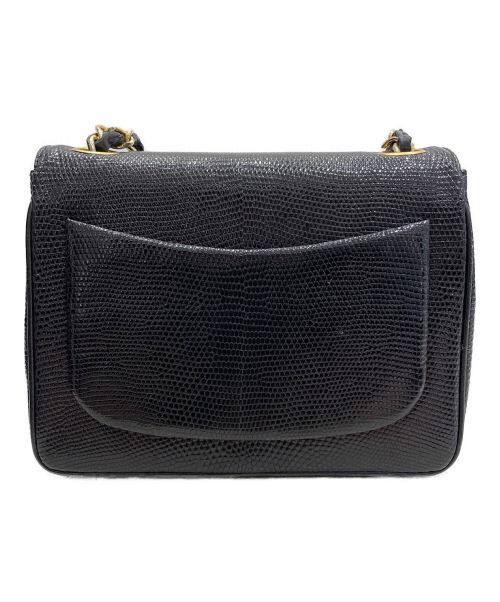 CHANEL（シャネル）CHANEL (シャネル) リザードミニマトラッセ ブラック サイズ:19の古着・服飾アイテム