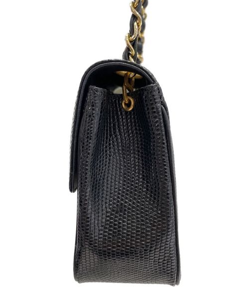 CHANEL（シャネル）CHANEL (シャネル) リザードミニマトラッセ ブラック サイズ:19の古着・服飾アイテム