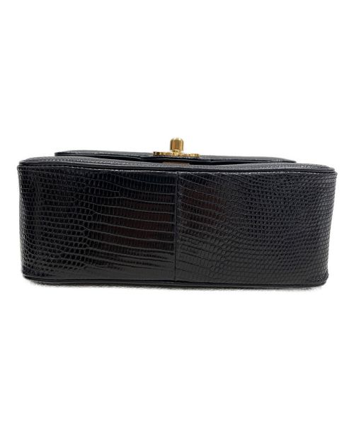 CHANEL（シャネル）CHANEL (シャネル) リザードミニマトラッセ ブラック サイズ:19の古着・服飾アイテム