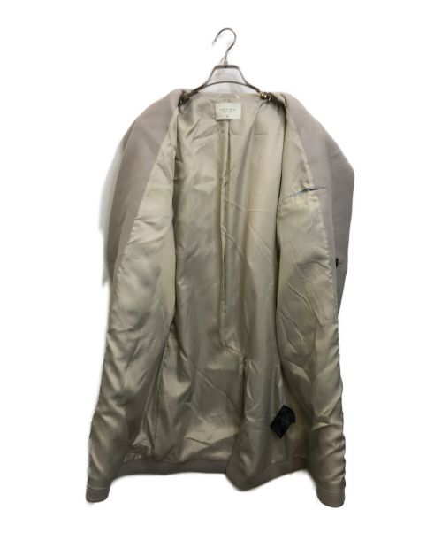 PUBLIC TOKYO（パブリックトウキョウ）PUBLIC TOKYO (パブリックトウキョウ) スーパー140'sウール/メルトンダブルチェスターコート ベージュ サイズ:SIZE 2の古着・服飾アイテム